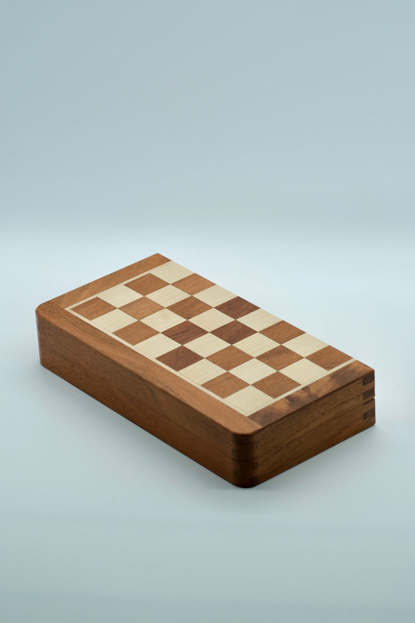 10" Handmade Folding Magnetic Chess Set - Sheesham and Maple Wood