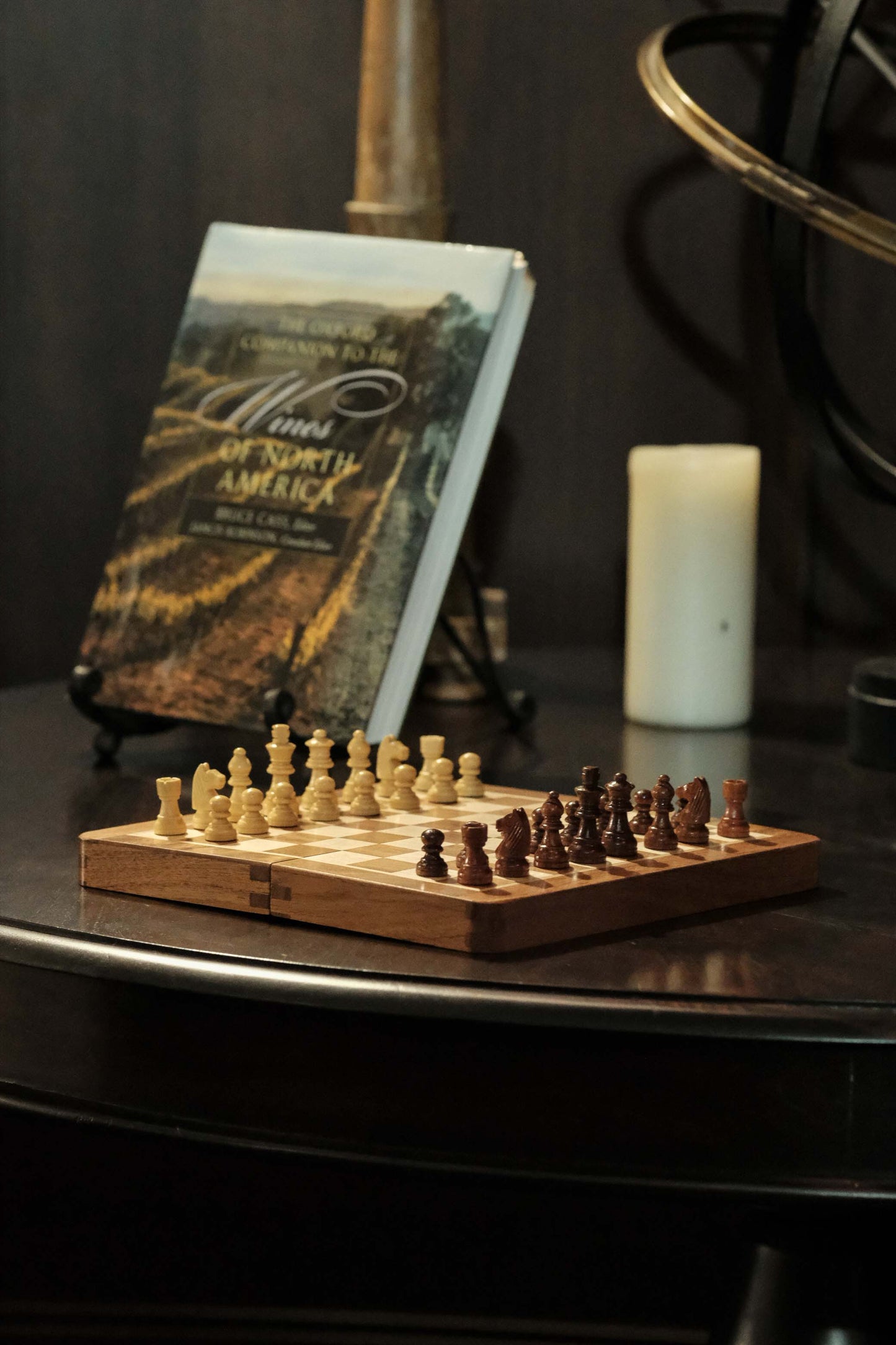 10" Handmade Folding Magnetic Chess Set - Sheesham and Maple Wood